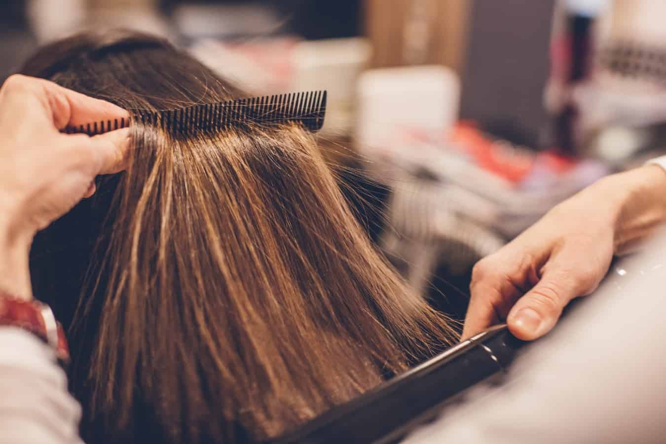 use hair straightener after dyeing